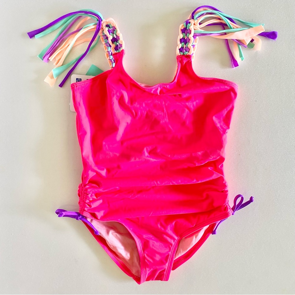 NEW Heart and Harmony Girls one piece swim in Pink -Size 10